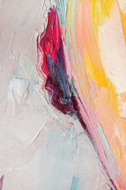 Çağdaş sanat. Soyut sanat geçmişi. Çok renkli parlak bir doku. Sanat eserinin bir parçası. Gökyüzünden esinlenildiği kadar buhar ve dumandan da..