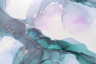 Boya, soyut, mürekkep. Tabloya yakın çekim. Renkli soyut resim arkaplanı. Yüksek desenli mürekkep, arylik boya. Yüksek kaliteli detaylar.