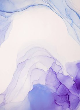 Alkol mürekkebi renkleri saydam. Soyut çağdaş sanat sıvısı. Mermer kart sunumu, el ilanı, davetiye kartı. Beyaz arkaplanda ihale dekorasyonu izole edildi. Tabloya yakın çekim.