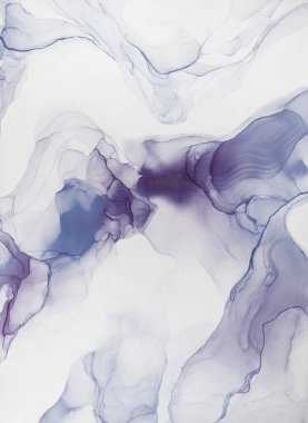 Soyut çağdaş sanat sıvısı. Alkol mürekkebi renkleri saydam. Mermer kart sunumu, el ilanı, davetiye kartı. Beyaz arkaplanda ihale dekorasyonu izole edildi.