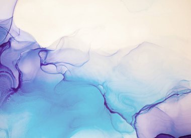 Soyut çağdaş sanat sıvısı. Alkol mürekkebi renkleri saydam. Mermer kart sunumu, el ilanı, davetiye kartı. Beyaz arkaplanda ihale dekorasyonu izole edildi.