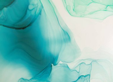 Soyut çağdaş sanat sıvısı. Alkol mürekkebi renkleri saydam. Mermer kart sunumu, el ilanı, davetiye kartı. Beyaz arkaplanda ihale dekorasyonu izole edildi.