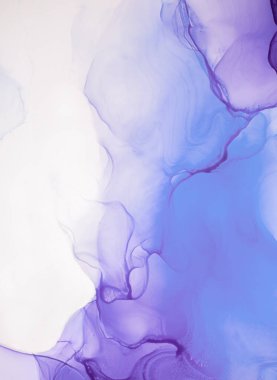 Alkol mürekkebi renkleri saydam. Soyut çağdaş sanat sıvısı. Mermer kart sunumu, el ilanı, davetiye kartı. Beyaz arkaplanda ihale dekorasyonu izole edildi. Tabloya yakın çekim.