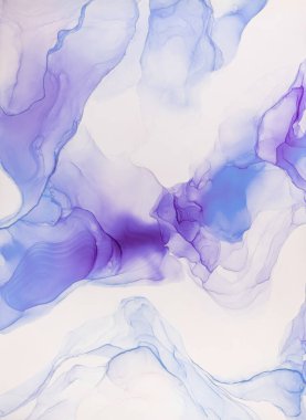 Alkol mürekkebi renkleri saydam. Soyut çağdaş sanat sıvısı. Mermer kart sunumu, el ilanı, davetiye kartı. Beyaz arkaplanda ihale dekorasyonu izole edildi. Tabloya yakın çekim.