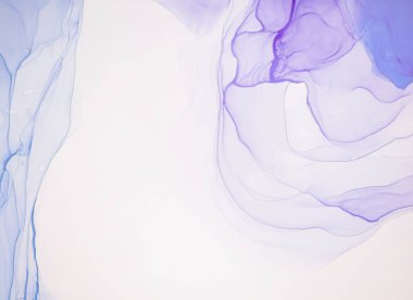 Soyut çağdaş sanat sıvısı. Alkol mürekkebi renkleri saydam. Mermer kart sunumu, el ilanı, davetiye kartı. Beyaz arkaplanda ihale dekorasyonu izole edildi.