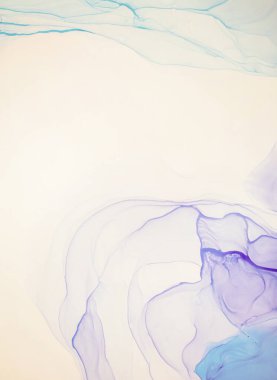 Soyut çağdaş sanat sıvısı. Alkol mürekkebi renkleri saydam. Mermer kart sunumu, el ilanı, davetiye kartı. Beyaz arkaplanda ihale dekorasyonu izole edildi.