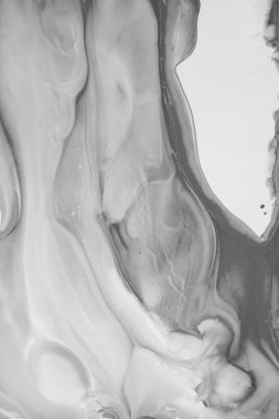 Soyut akrilik resim. Mermer mavisi soyut arkaplan. Sıvı mermer deseni. Karışık mavi ve yeşil boyalarla el boyası arka plan. Modern sanat.