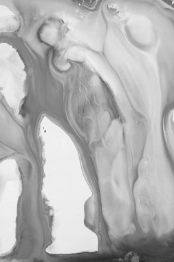 Soyut akrilik resim. Mermer mavisi soyut arkaplan. Sıvı mermer deseni. Karışık mavi ve yeşil boyalarla el boyası arka plan. Modern sanat.