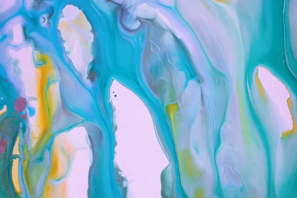 Abstrakte Flüssige Acrylmalerei Marmorierter Blauer Abstrakter Hintergrund Flüssiges Marmormuster Handbemalter — Stockfoto