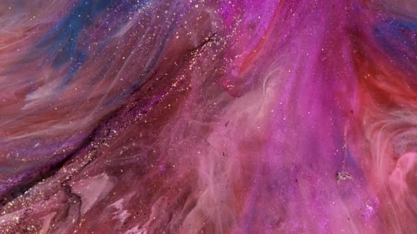 Abstract Grunge Background Similar Movement Multi Colored Space Nebula Overflowing — Stock Video