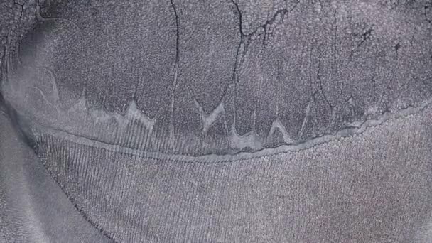 분해능 Abstract Fluid Grunge 은빛나는 잉크를 움직이는 디자인 용암의 녹아내리는 — 비디오
