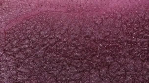 抽象的流体艺术背景 金属光泽的粉色水 神奇闪耀的河流或葡萄酒色的幻想海浪 晶莹发亮的珍珠母粒运动的宏观影像 — 图库视频影像
