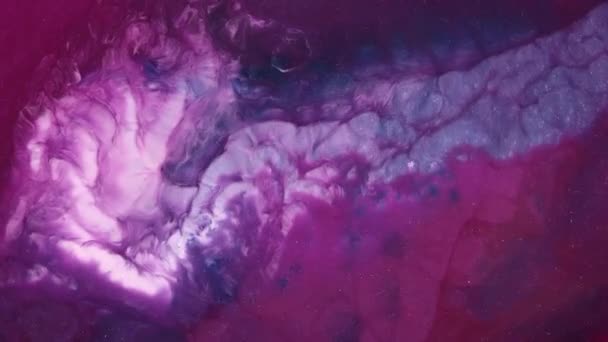 Abstraktní Grunge Fluidní Umění Pozadí Chemická Reakce Bublání Varu Inkoustu — Stock video