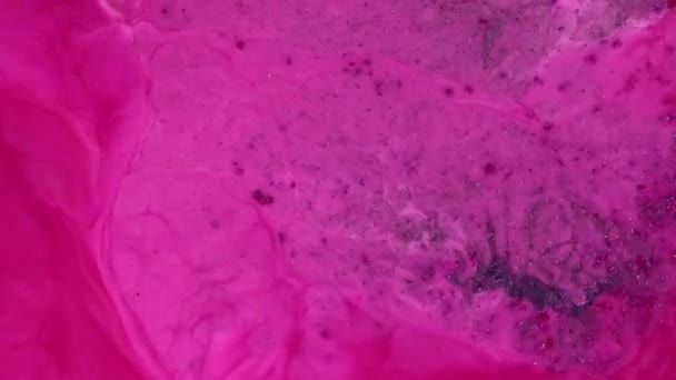 Абстрактный Флюидный Художественный Фон Химическая Реакция Пузырьков Чернил Переливы Волн — стоковое видео