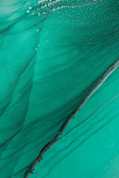 Μελάνι Αφηρημένη Ζωγραφική Στη Θάλασσα Πολύχρωμο Υγρό Μελάνι Τεχνική Νερό — Φωτογραφία Αρχείου