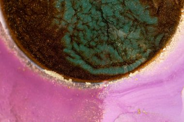 Orijinal alkol boyası. Modern sanat. Soyut renkli arka plan, duvar kağıdı. Mermer dokusu. Modern afişler için Sıvı Sanat, ruhani grafik tasarımı.