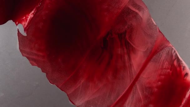 Эффект Расширения Цветущий Цветок Искусство Взрывной Жидкости Капля Разлетается Абстрактный — стоковое видео
