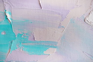 Renkli soyut doku. Modern sanat okulu kavramı. Yaratıcı bir çalışma. Yağlı boya kokuları ve palette palet bıçağı. Yüksek kalite fotoğraf. Renkli desen boyası.