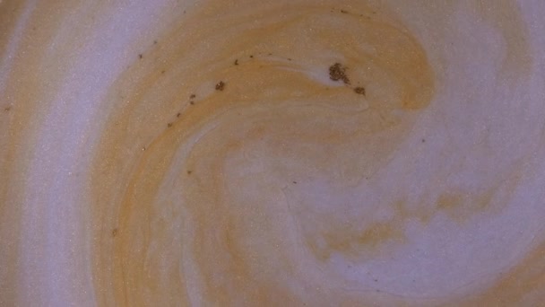 大理石的抽象背景 美丽的液体艺术 流畅的艺术绘画视频 抽象的丙烯酸质感与多彩的波浪 深海颗粒背景下的液体 — 图库视频影像