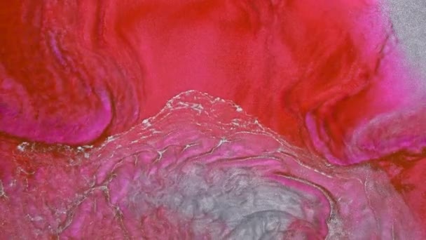 잔물결 대리석등의 뚜렷하게 아름다운 미술그리기 형형색색의 파도를 추상적 아크릴 흐르는 — 비디오