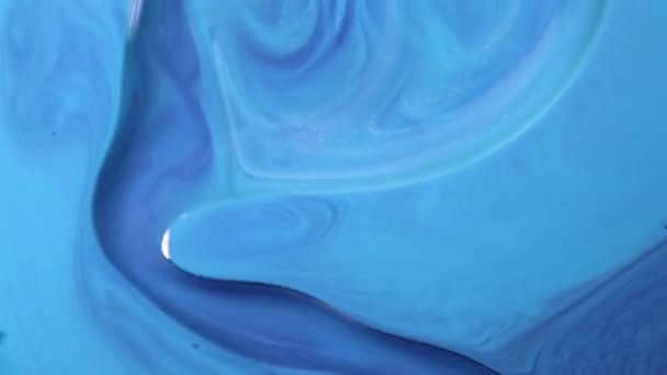Фіолетова Синя Рожева Жовта Рідини Змішуються Творче Різнокольорове Тло Акрилові — стокове відео