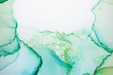 Mermer mürekkep soyut sanat. Resim, arka plandaki ombre alkollü mürekkep kalıbını oluşturmak için yüksek kaliteli kağıt dokusuna boyanmış. Özgün arkaplan resmi. 