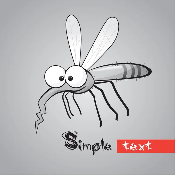 Funny mosquito — Stock Photo, Image