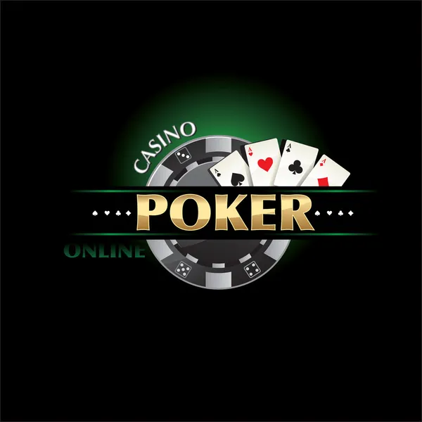 Poker Casino online — Stok Vektör