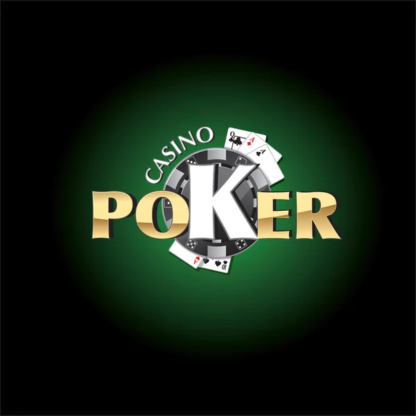 Póker kaszinó — Stock Vector