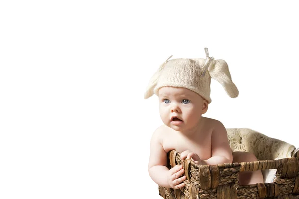 Cute baby in cap — Stock Photo, Image