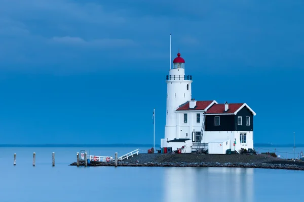 Világítótorony Paard van Marken Hollandiában — Stock Fotó