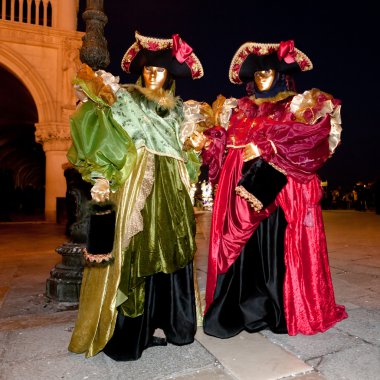 Venedik, İtalya 'da karnaval maskeleri