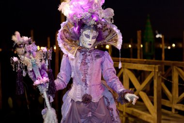 Venedik, İtalya 'da karnaval maskesi
