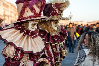 Venedik, İtalya 'da karnaval maskesi