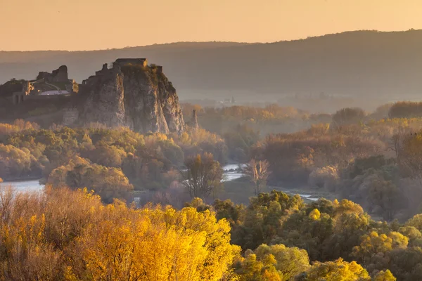 Famous castle Devin in Slovakia — стокове фото