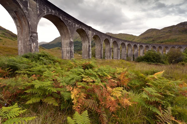 Glenfinnan viaduct, Schotland, Verenigd Koninkrijk — Stockfoto