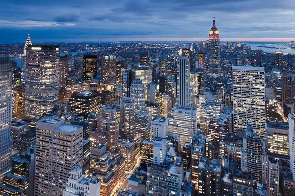 Manhattan desde Rockefeller Center, Nueva York, EE.UU. — Foto de Stock