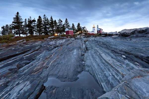 Pemaquid bod maják, maine, usa — Stock fotografie