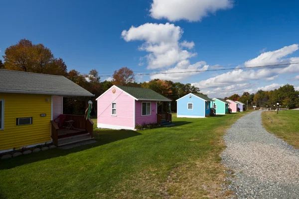 Domki Motel w maine, Stany Zjednoczone Ameryki — Zdjęcie stockowe