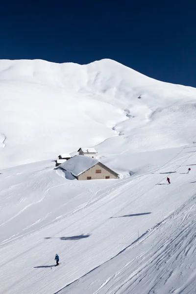 Esquí en Dolomitas en Italia — Foto de Stock