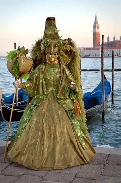 Karnevalsmaske in Venedig, Italien — Stockfoto