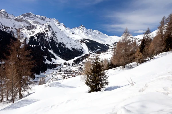 Ski centrum arabba, Dolomity, Włochy — Zdjęcie stockowe