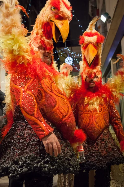 Maskers op Venetiaanse carnaval, Venetië, Italië (2012) — Stockfoto