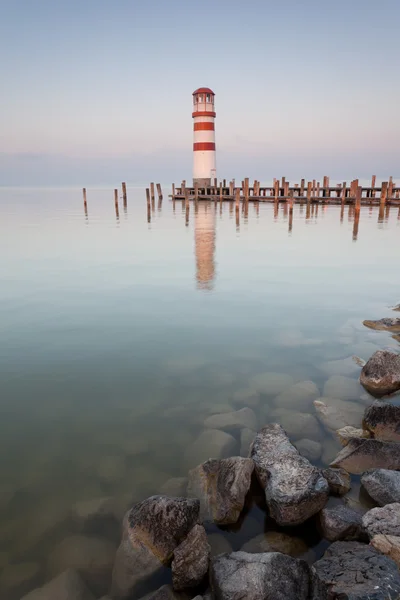 Vuurtoren op neusiedler see — Stockfoto