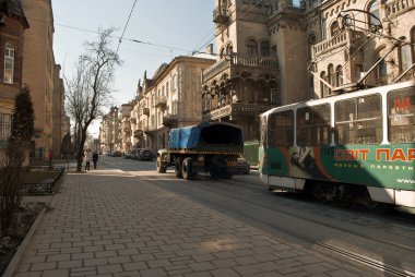 avtokraz kırık tramvay Lviv römorkörler