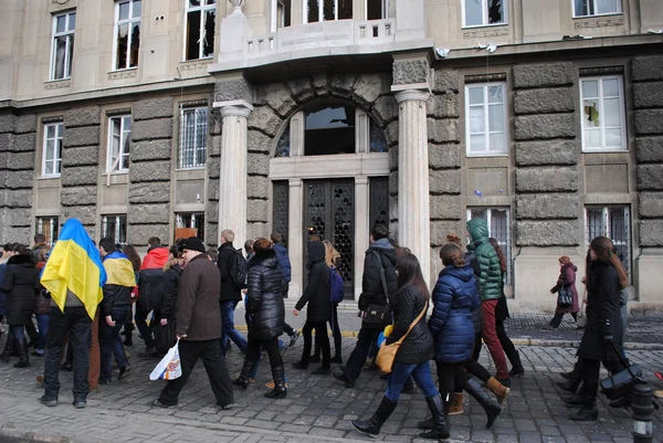 Åklagarmyndigheten i lviv procession — Stockfoto