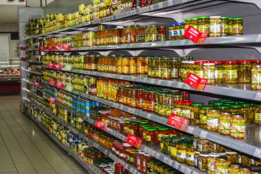 sebze süpermarket raf muhafaza