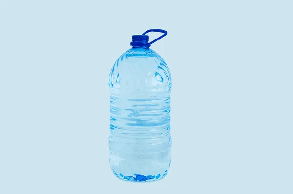 Велика Пляшка Питної Води Білий Фон — стокове фото