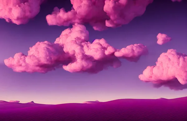 abstract background with pink purple clouds. High quality 3d illustration