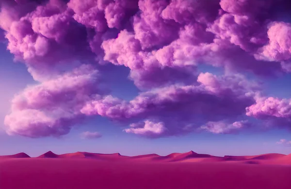 Abstrakter Hintergrund Mit Rosa Violetten Wolken Hochwertige Illustration Stockbild